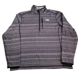 The North Face Aztec 1/4 Zip Fleece Pullover Men’s L EUC